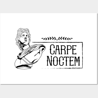 Latin saying - Carpe Noctem Posters and Art